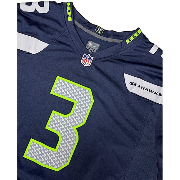 Seattle Seahawks NFL X Nike On Field Russell‎ Wilson Jersey #3 SZ XXL Football